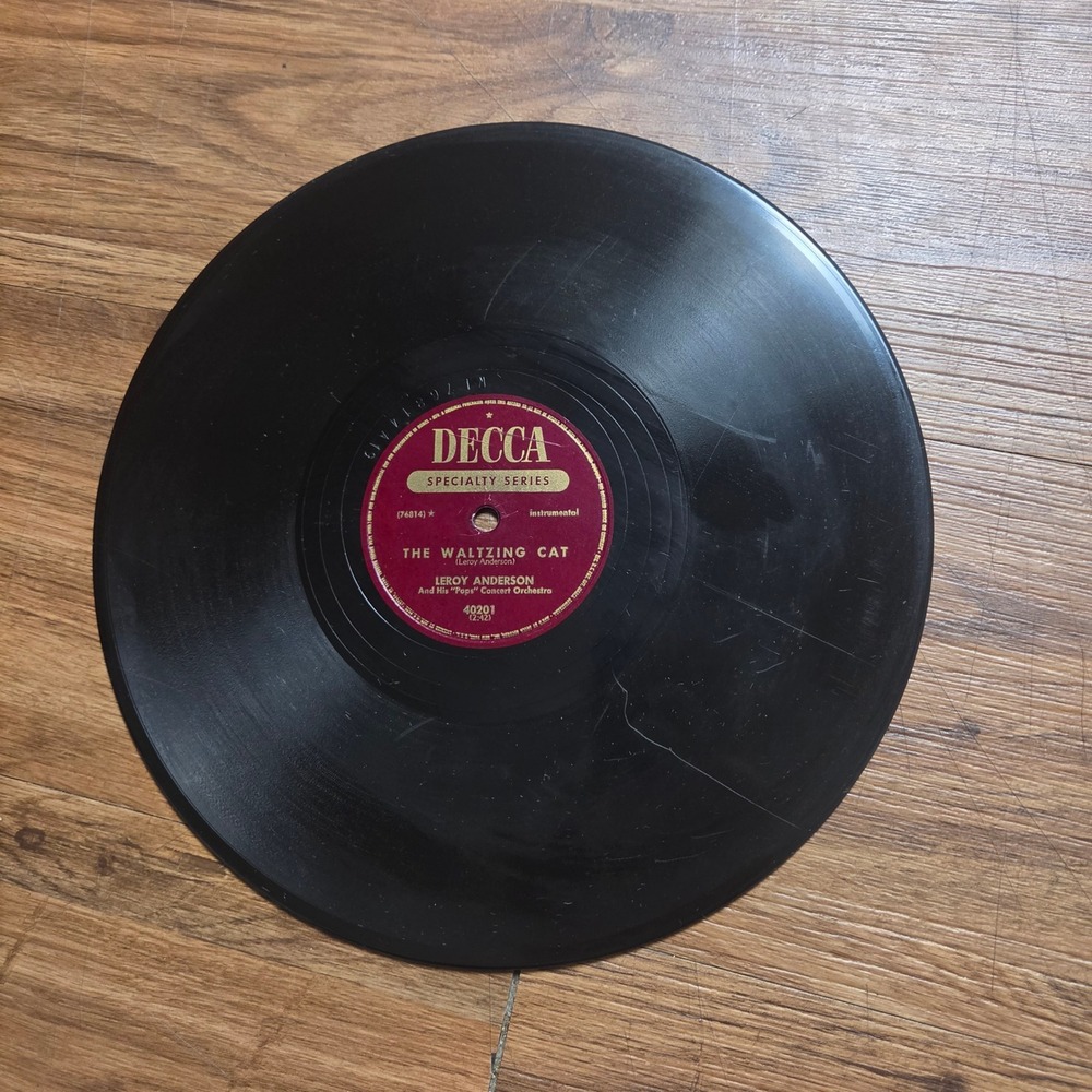 Leroy Anderson The Waltzing Cat The Syncopated Clock Decca 1951 40201 78 RPM